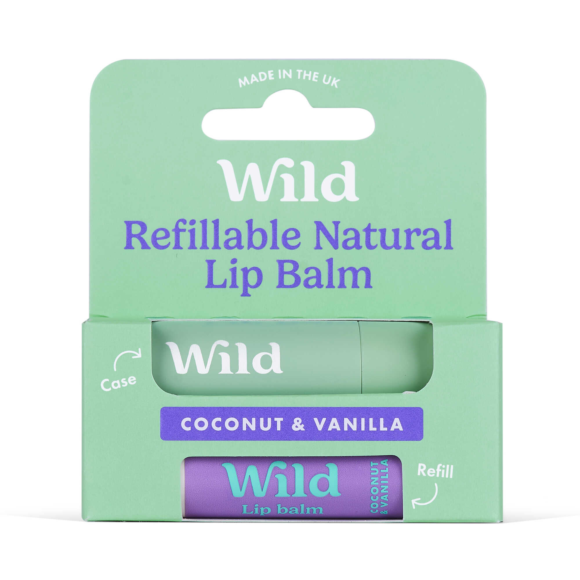 Refillable Natural Lip Balm Coconut & Vanilla