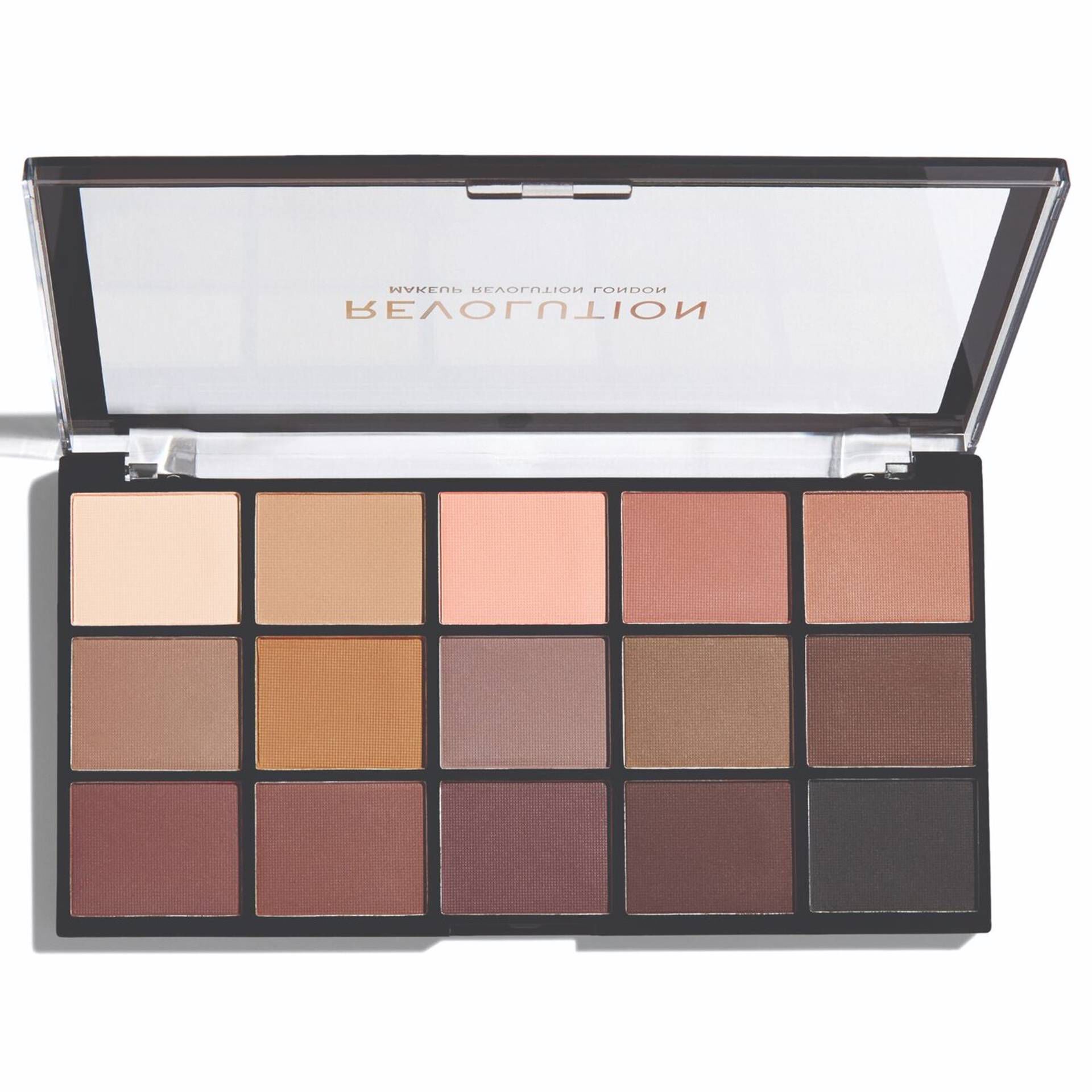 Paleta de sombras recarregáveis Revolução dos mattes básicos