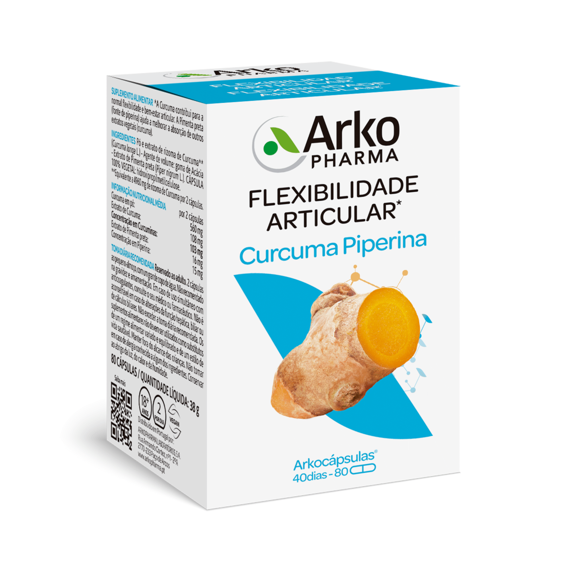 Suplemento Flexibilidade Articular Curcuma