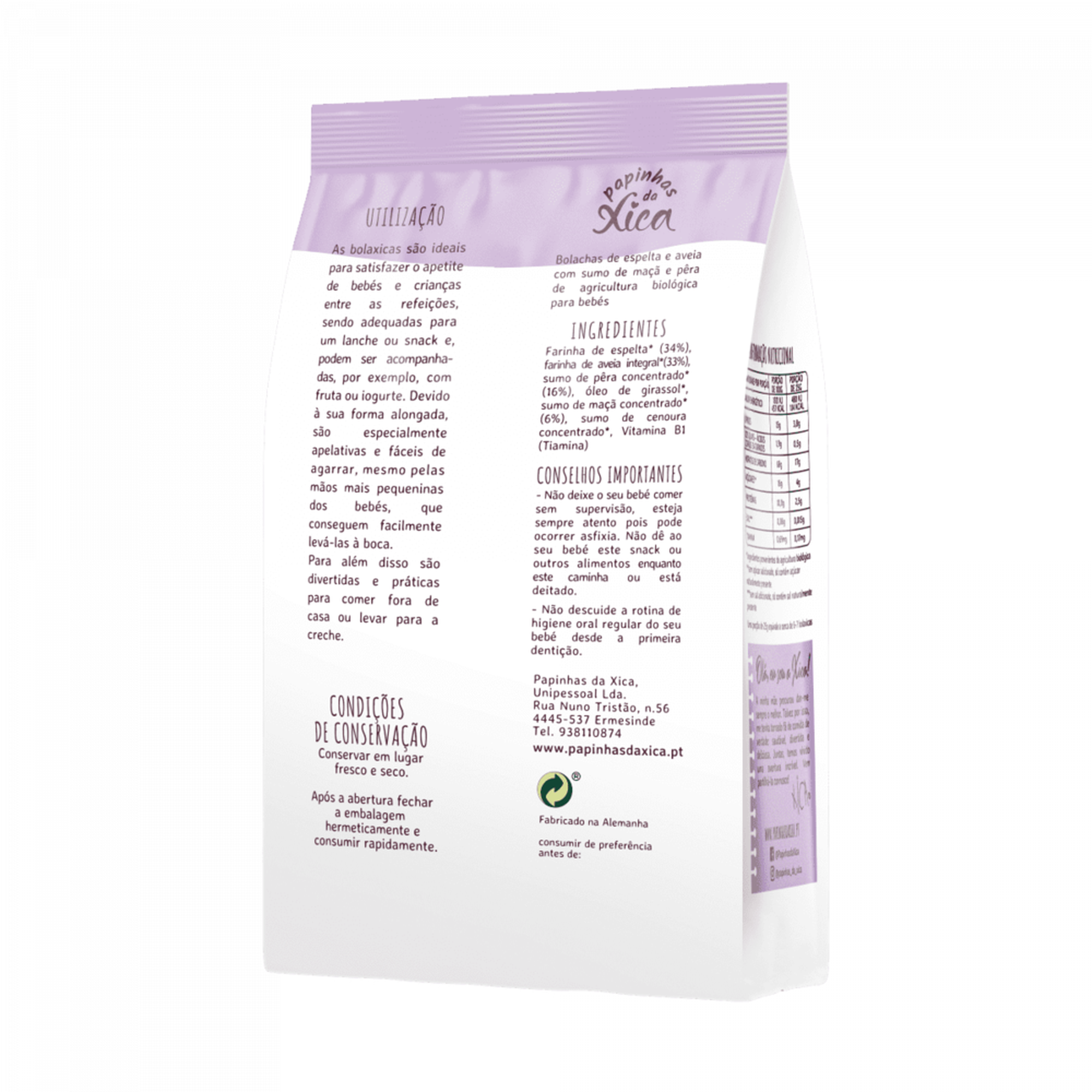 Bolachinhas de Maçã e Pêra Bolaxicas 8M+ Bio