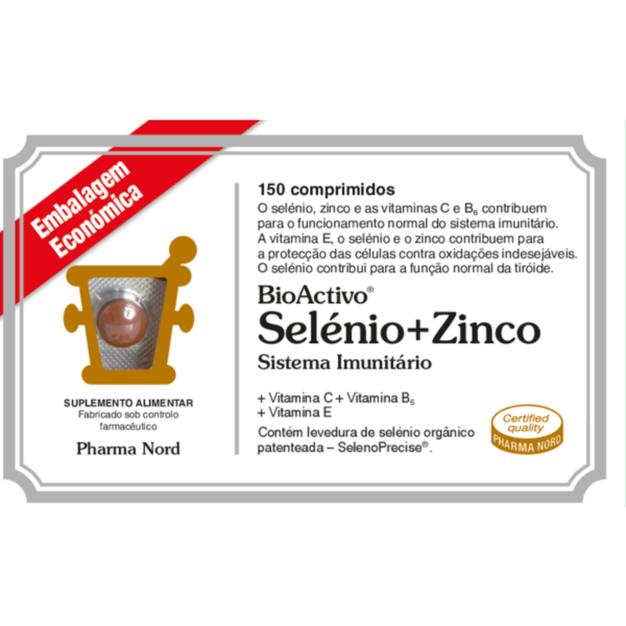 Suplemento Comprimidos de Selénio + Zinco