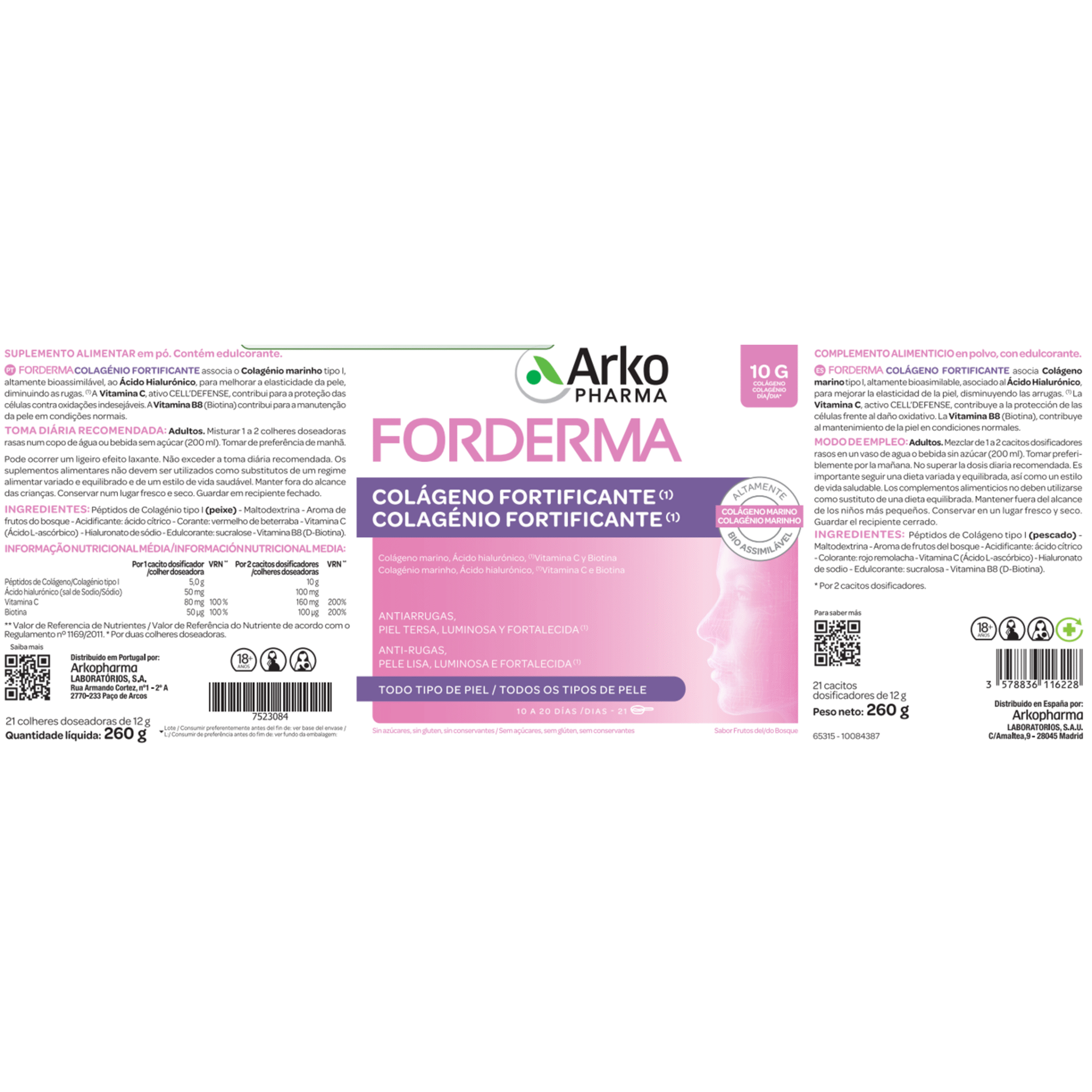 Colagénio Fortificante Anti-Rugas