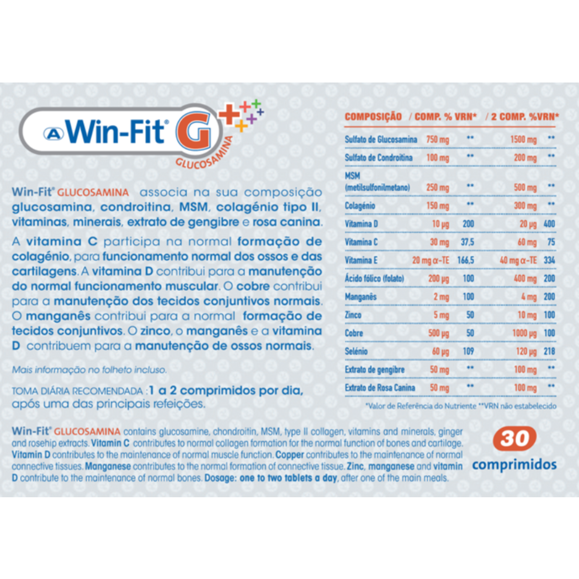 Suplemento Glucosamina Reforço Articulações