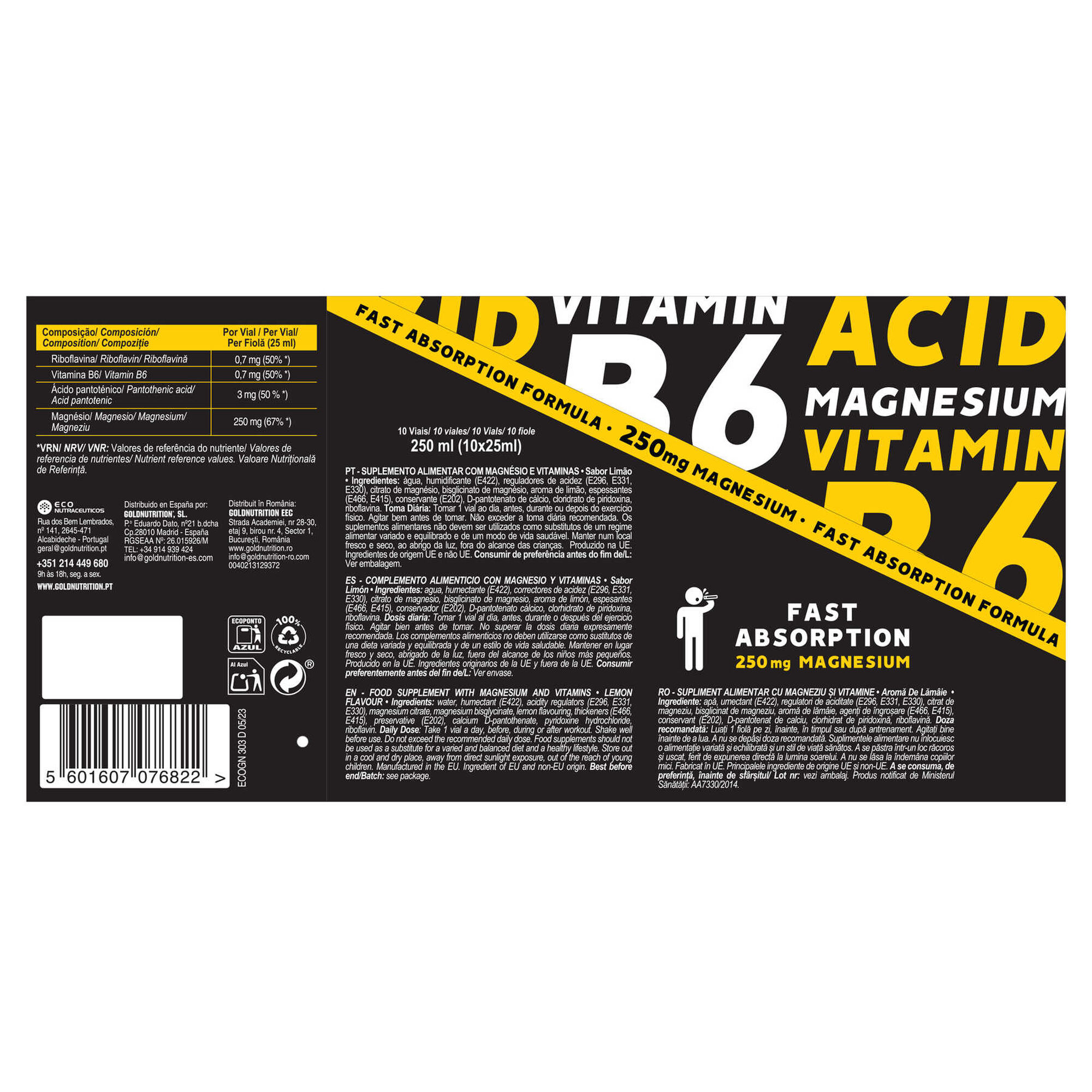 Ampolas de Magnésio