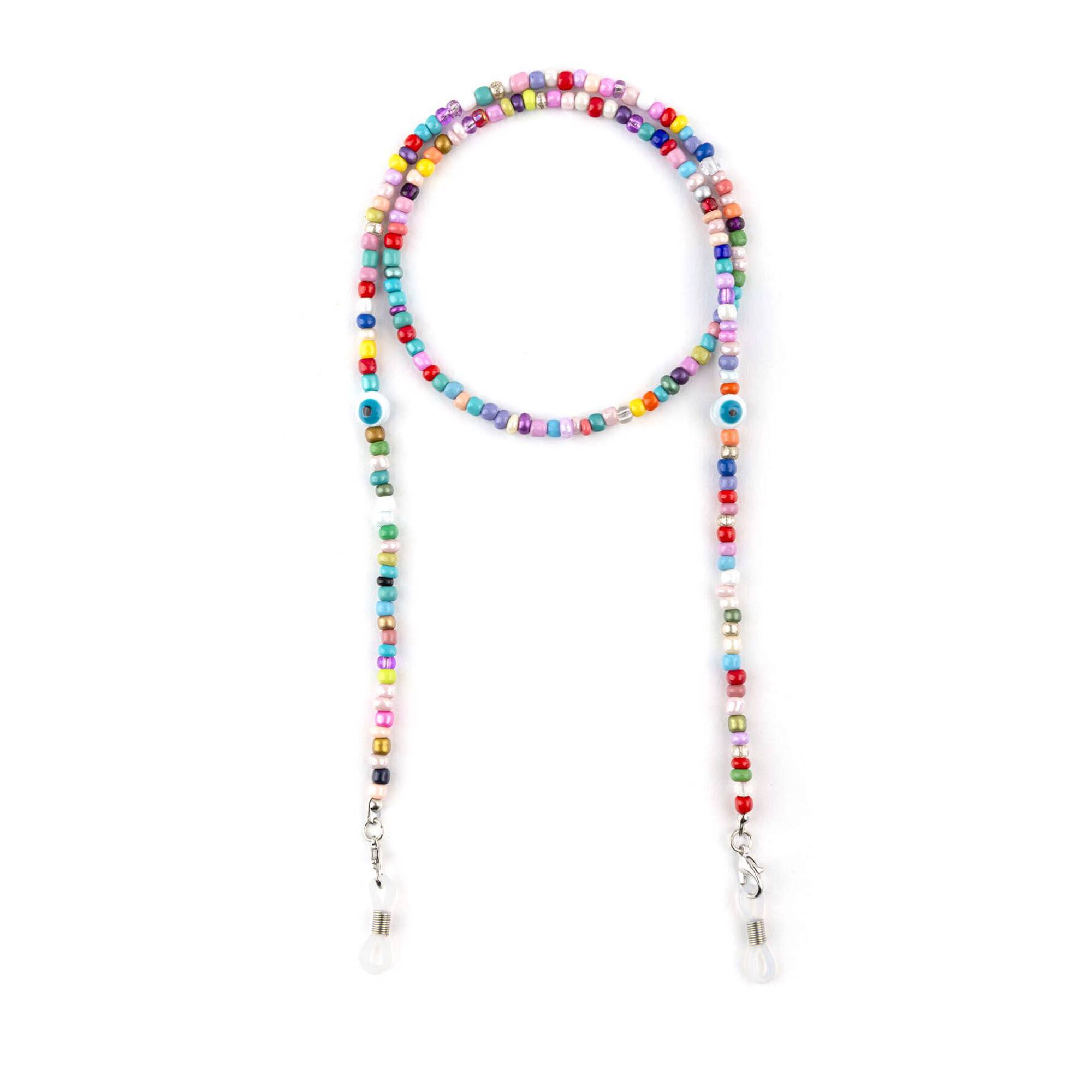 Cordão Óculos Missangas Multicolor