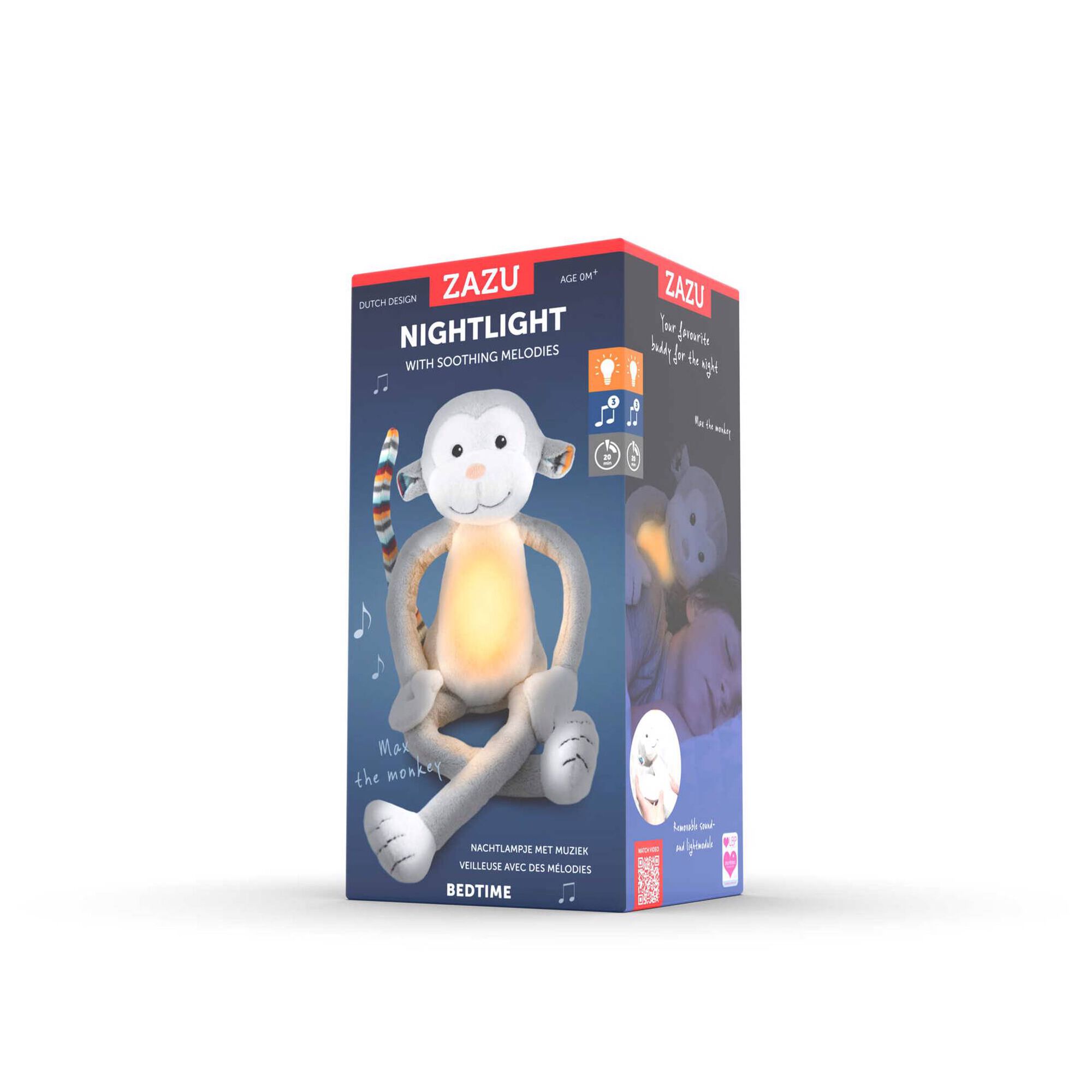Nightlight Soothing Melodies Max The Monkey