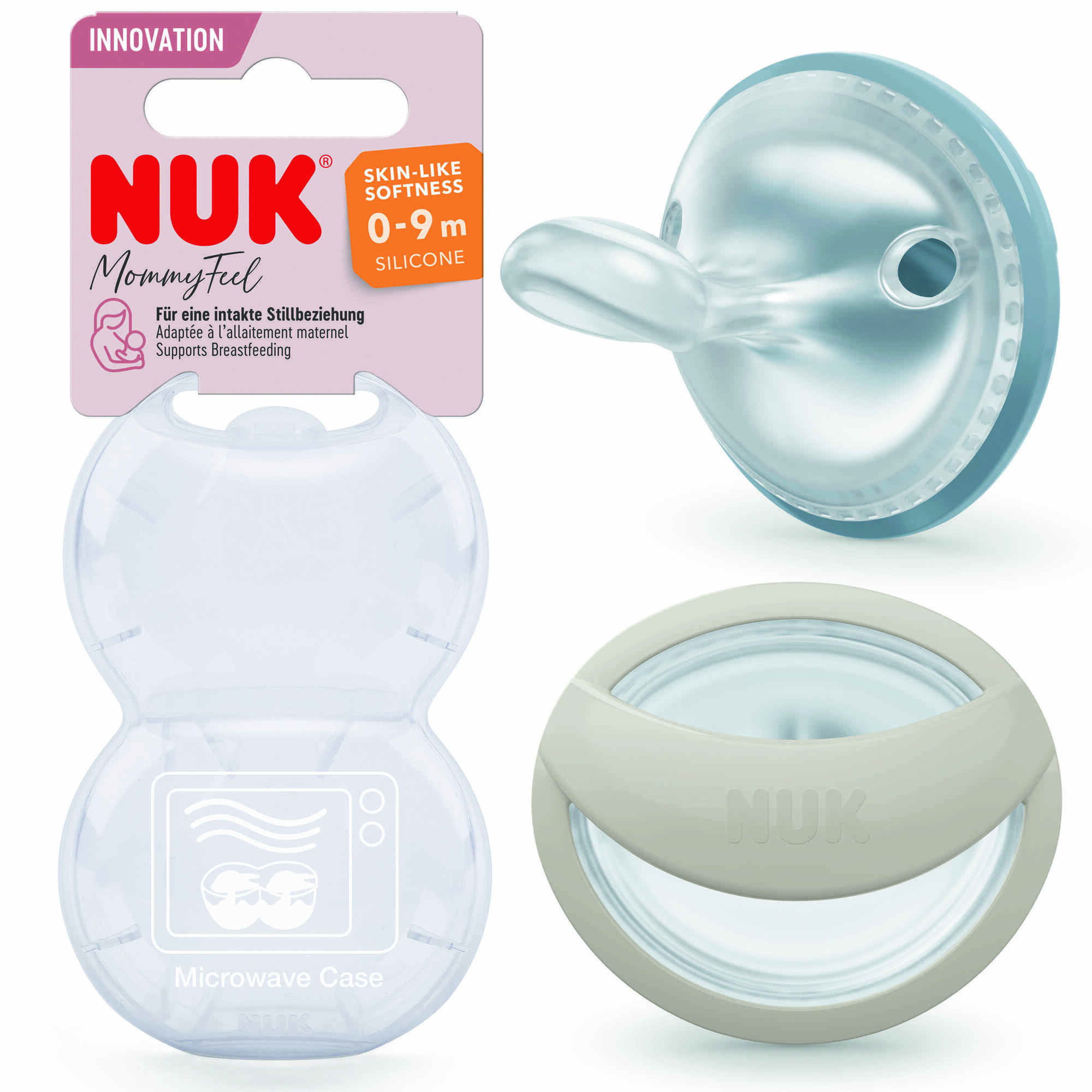 Chucha em Silicone MommyFeel 0-9M Azul