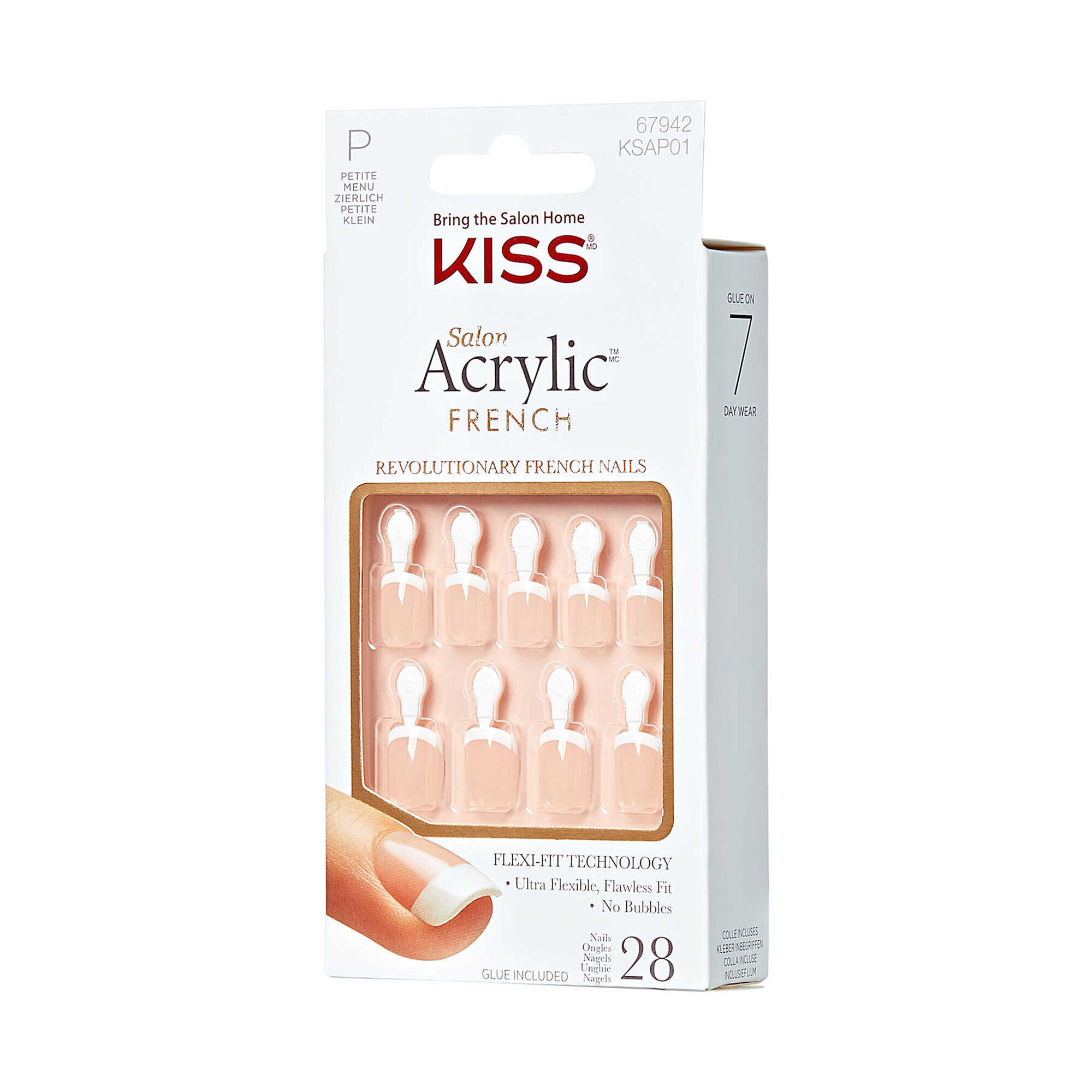 Salon Acrylic French Nails