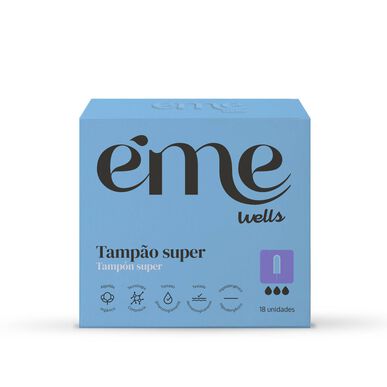 Tampões Menstruais Fluxo Intenso Éme Wells