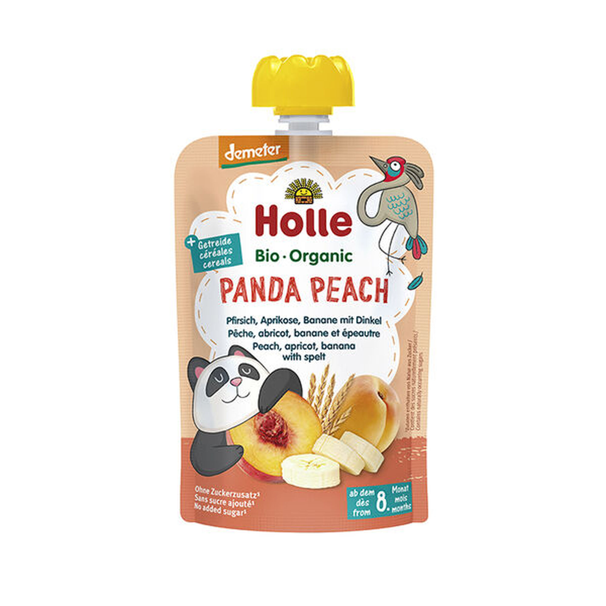 Puré Bio Panda Peach +8m