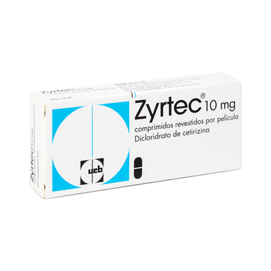 Zyrtec 10 mg Comprimidos Anti-alérgico Wells