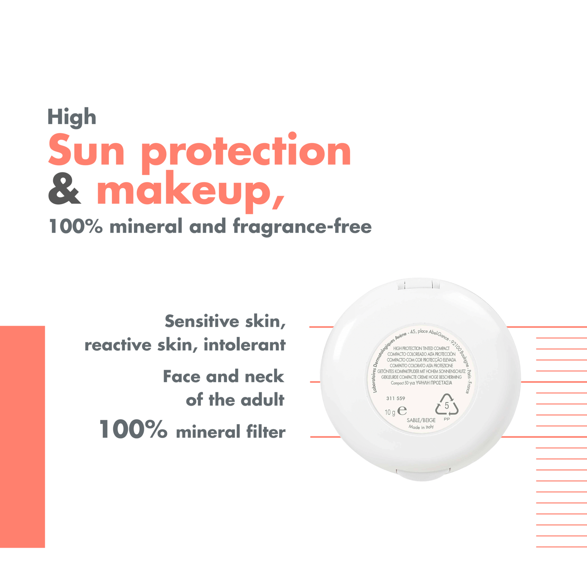 Sun Care Tinted Compact Beige SPF50+
