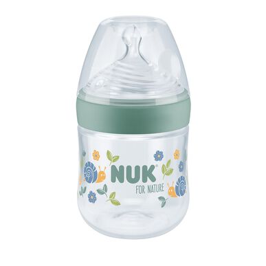 Nuk For Nature Biberão com Tetina Silicone S Verde Wells Image 1