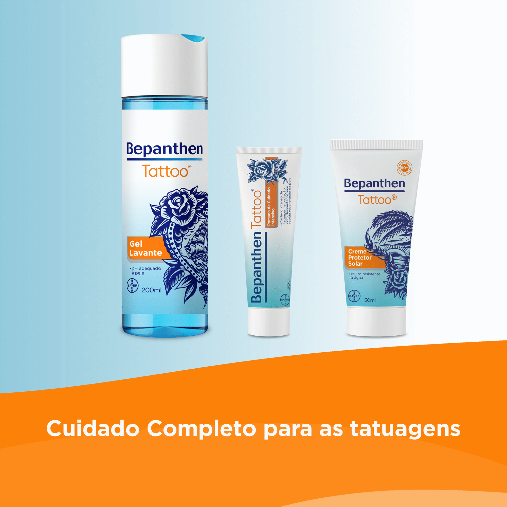 Creme Protetor Solar Rosto Tattoo SPF50+