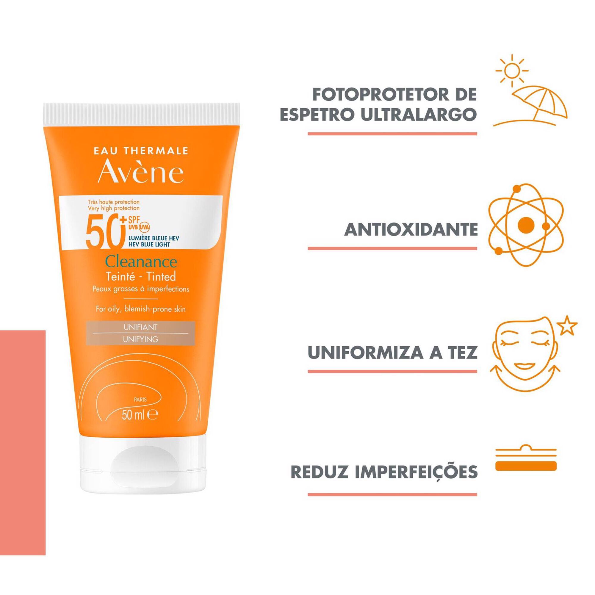 Cleanance Sun Care Tinted Unifying SPF50+