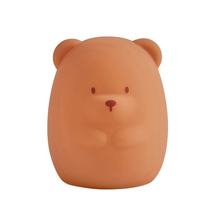 Night Light Small Bear Silicone Brown