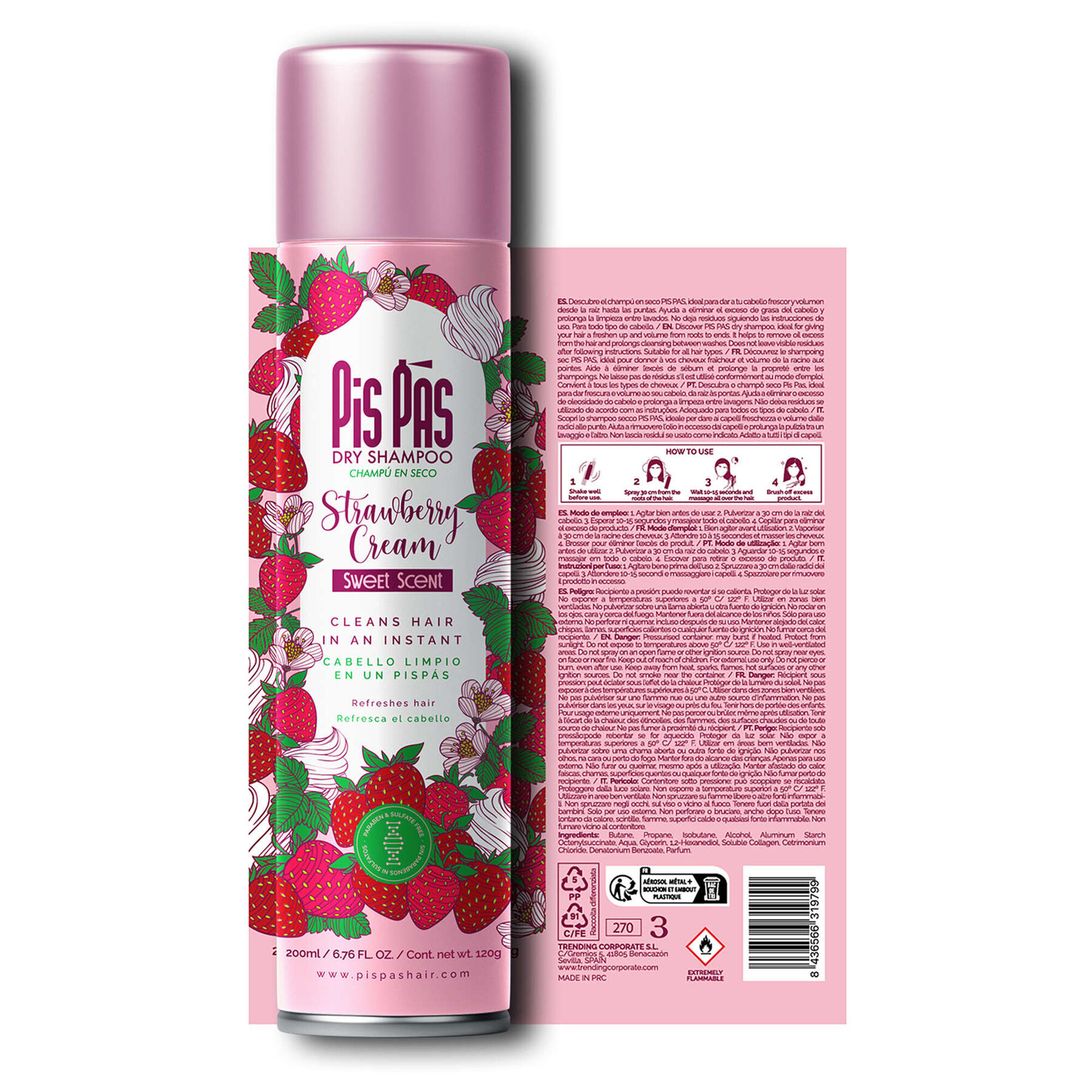 Dry Shampoo Strawberry Cream Swet Scent