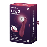 Vibrador Dupla Pressão Pro2 Generation3 Bordô Wells Image 6