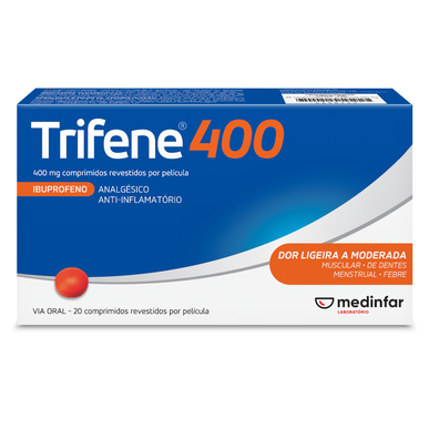 Trifene 400 Comprimidos Dor e Febre Wells