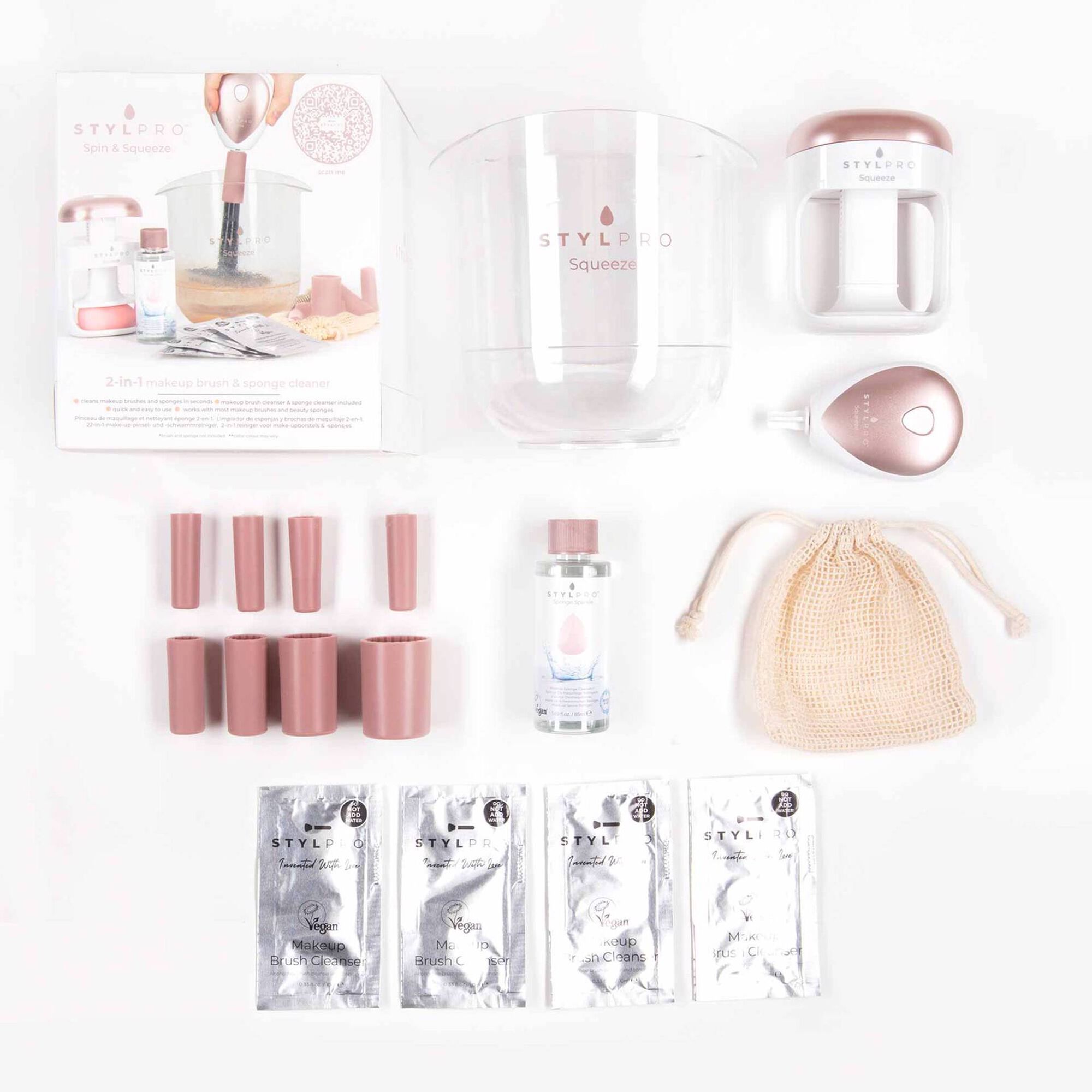 Conjunto de Limpeza para Pincéis e Esponjas