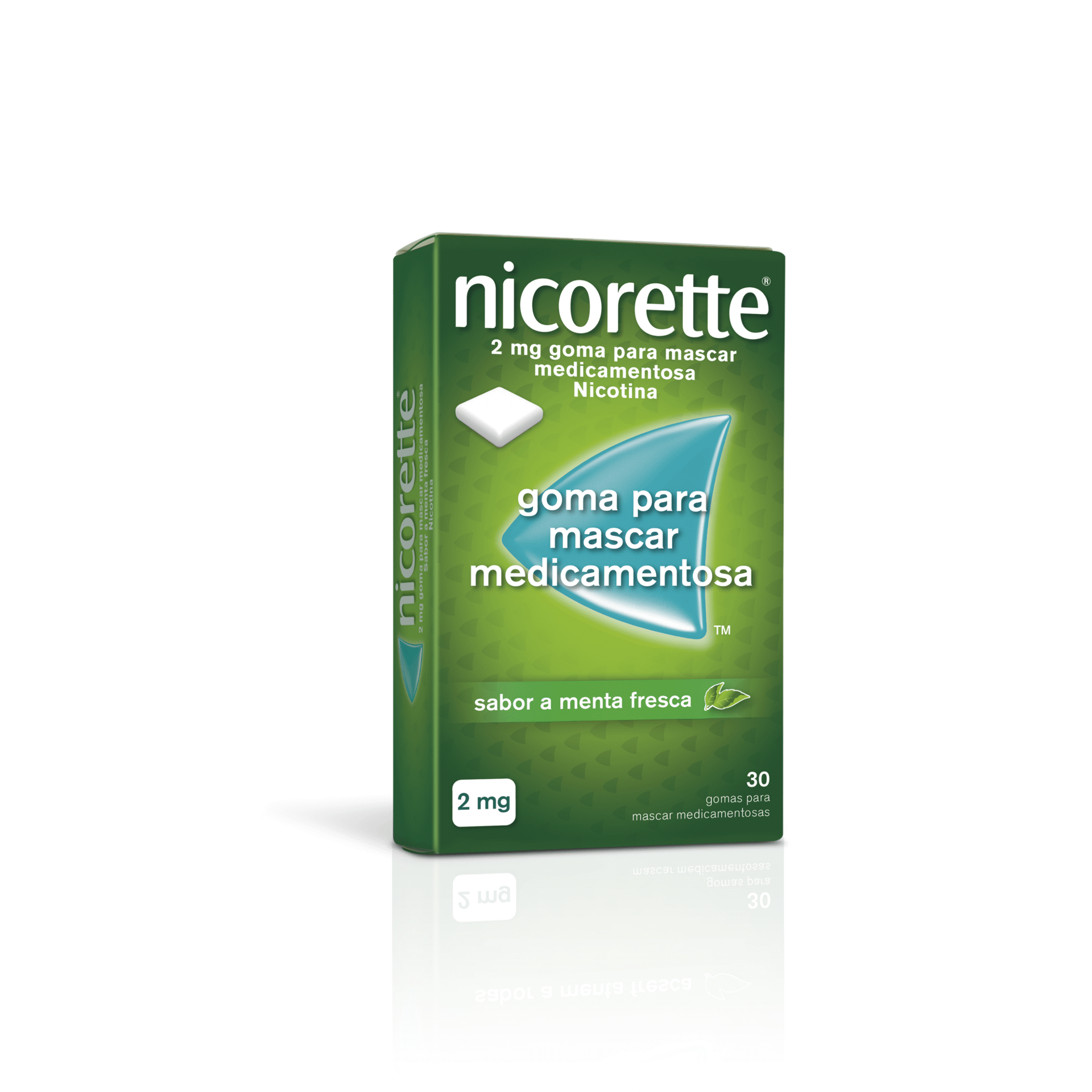Nicorette 2 mg 30 Gomas de Mascar Nicotina 30 un