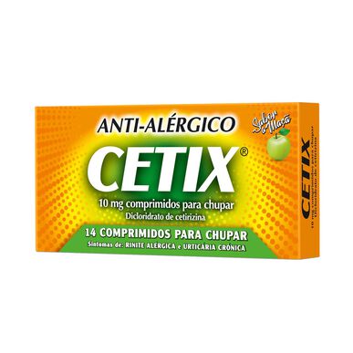 Cetix Anti-Alérgico 10 mg Comprimidos Wells