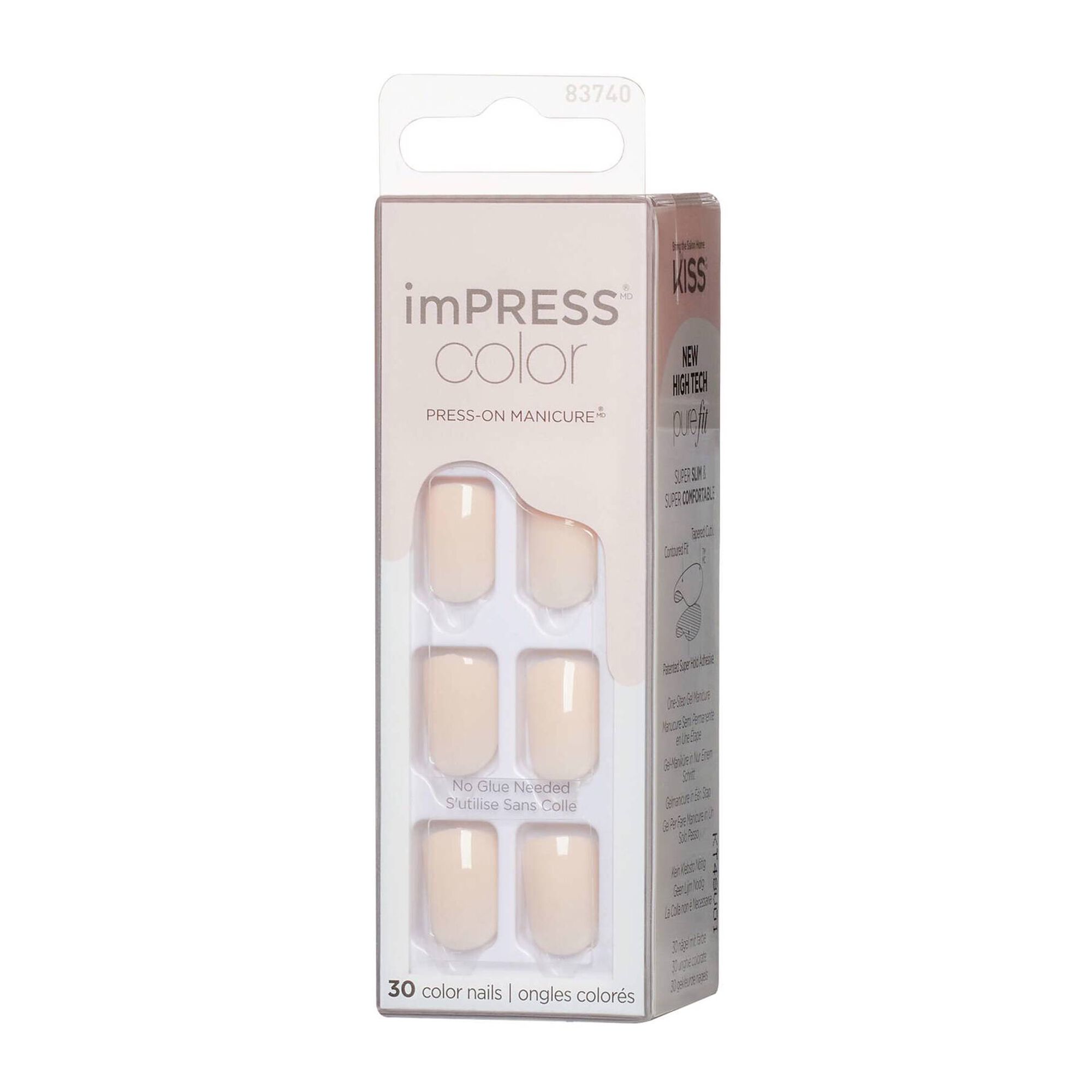 Unhas Postiças imPRESS Nails Point Pink