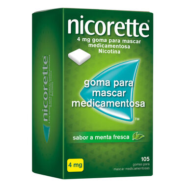 Nicorette 105 Gomas Nicotina 4 mg Menta Wells Image 1