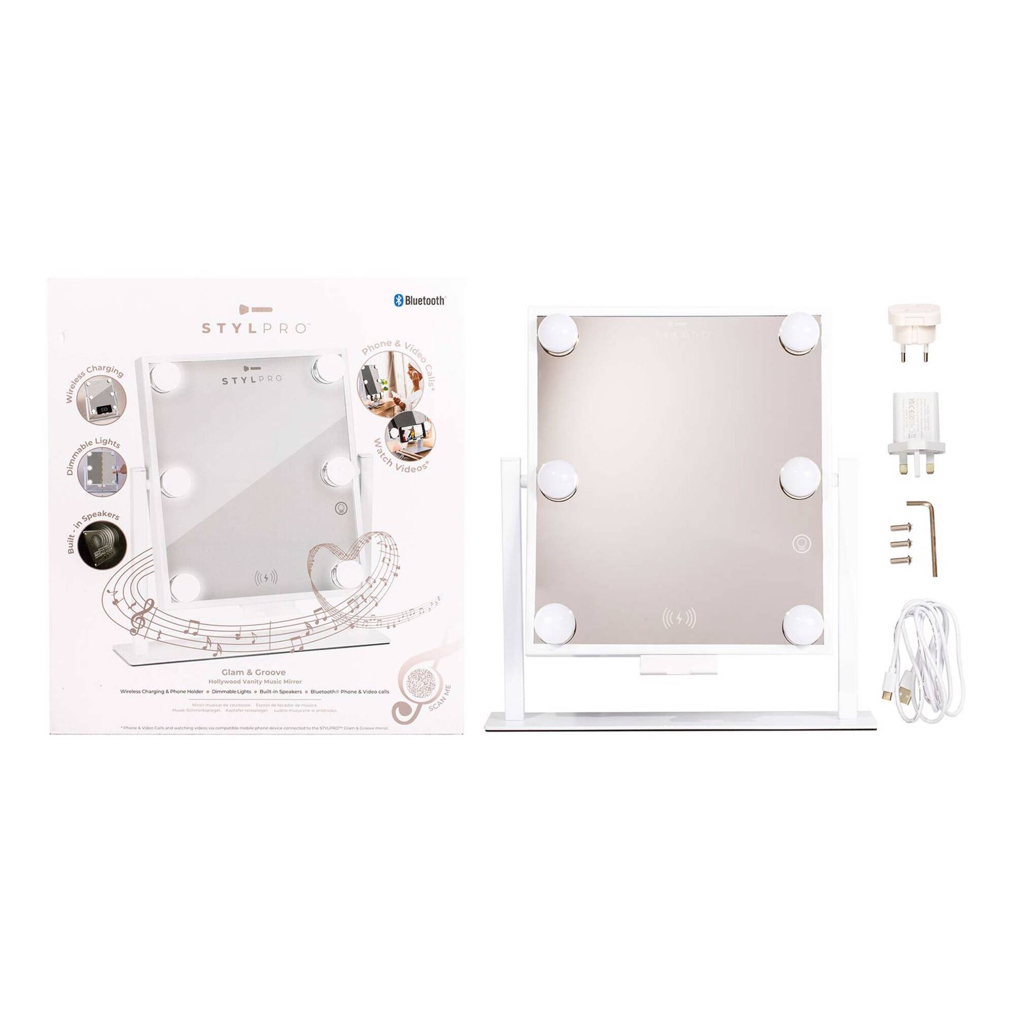 Espelho de Beleza Luz Led Glam Groove