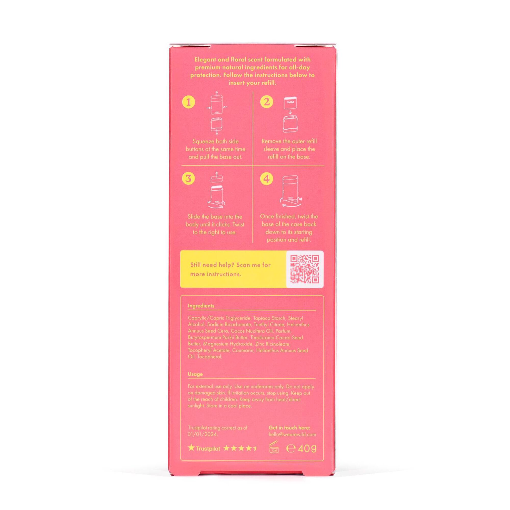 Refillable Natural Deodorant Flor de Cerejeira