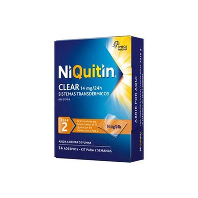 Niquitin Clear Adesivos Nicotina 14 mg Fase 2 Wells
