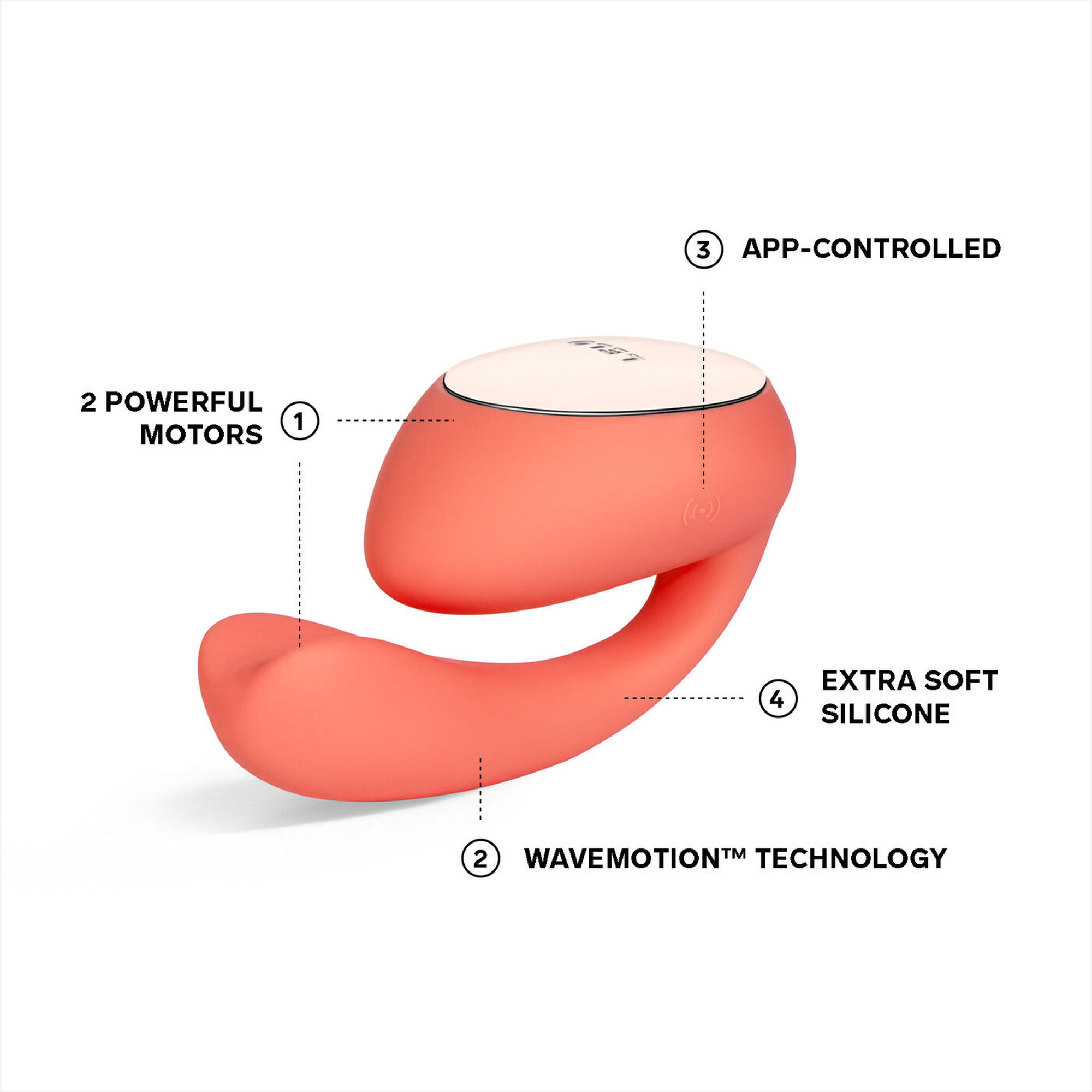 Vibrador Ida Wave Coral Red