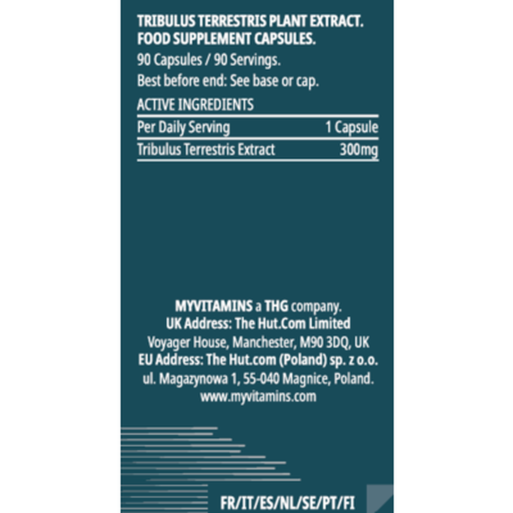 Cápsulas Aumento de Energia Tribulus