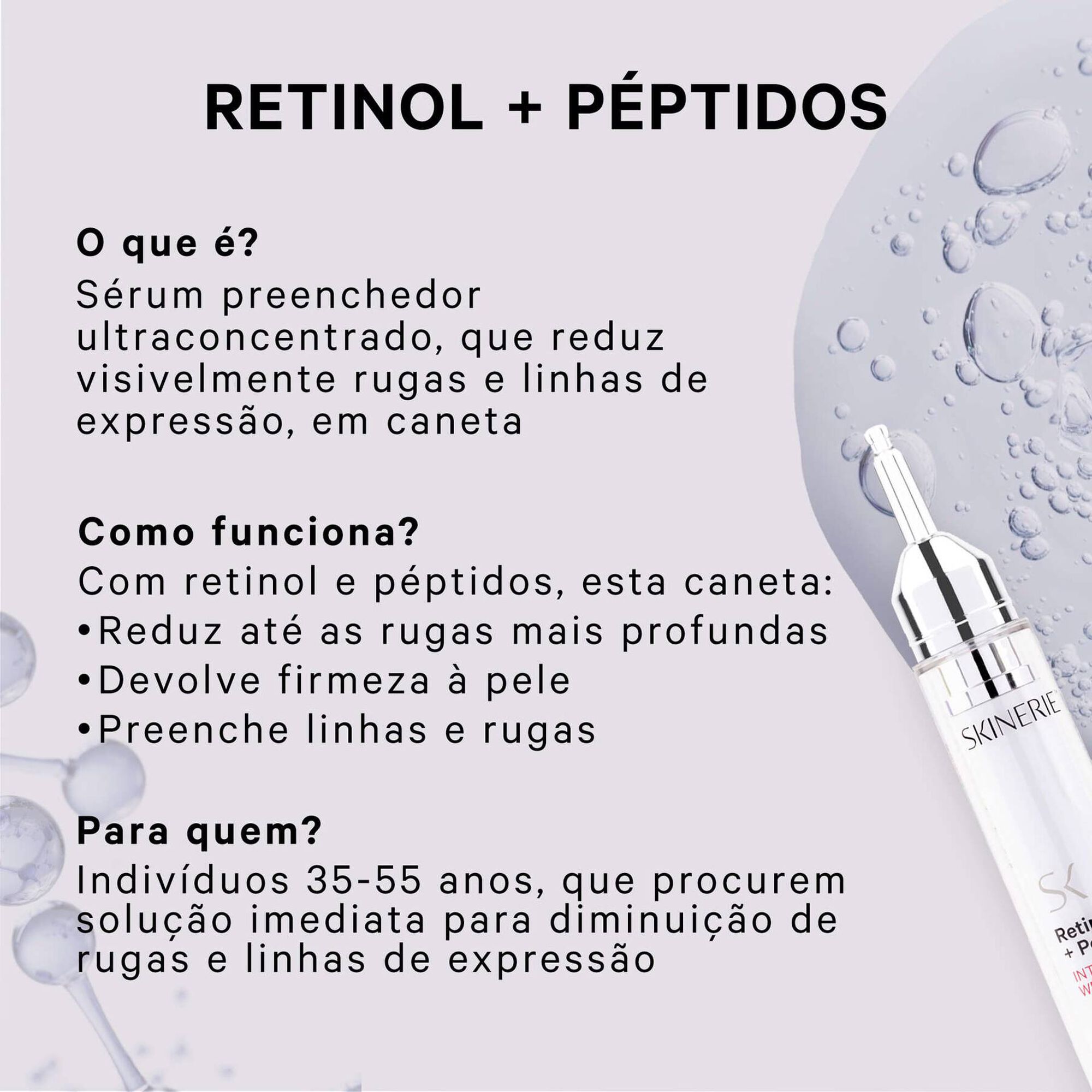 Sérum Rosto Retinol Intensive Wrinkle Filler