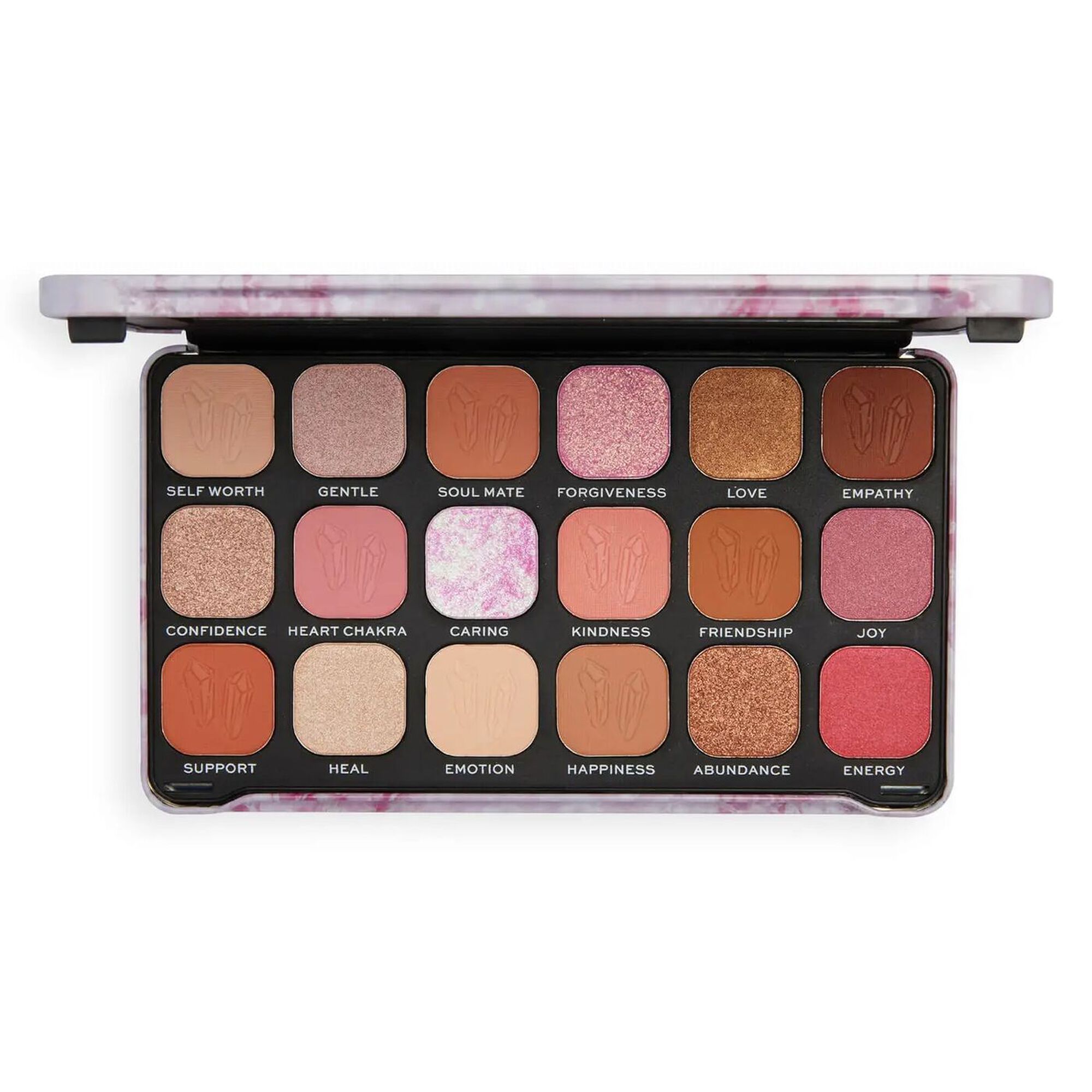 Paleta de Sombras Crystal Aura Rose Quartz