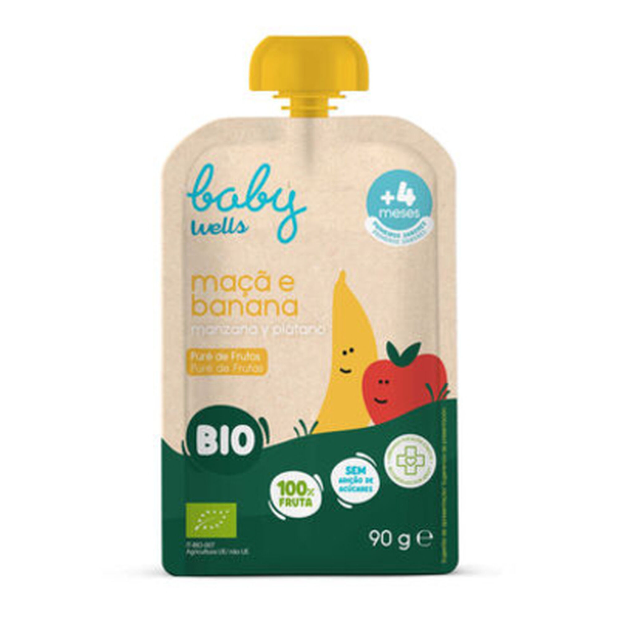 Puré de Maçã e Banana Bio