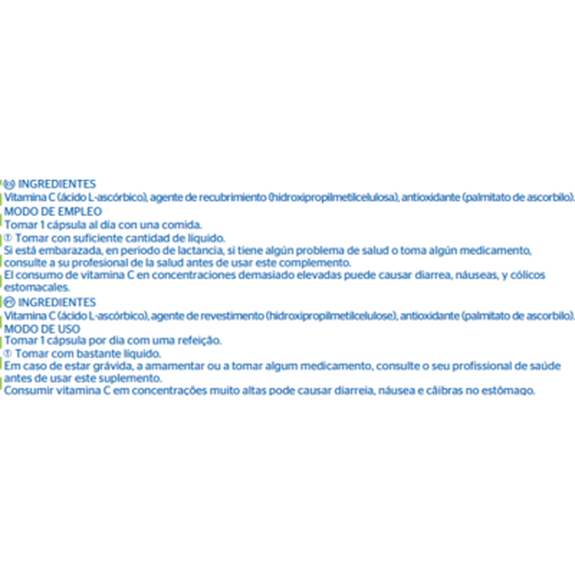 Vitamina C 1000 Ácido L-ascórbico