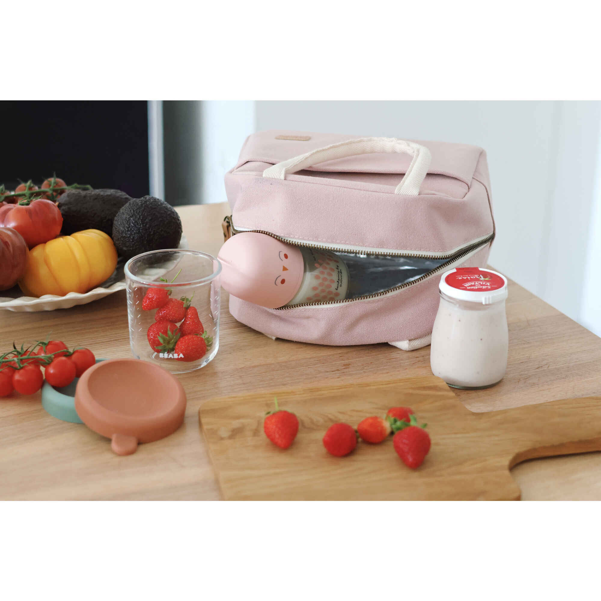 Bolsa Isotérmica com Pegas Rosa