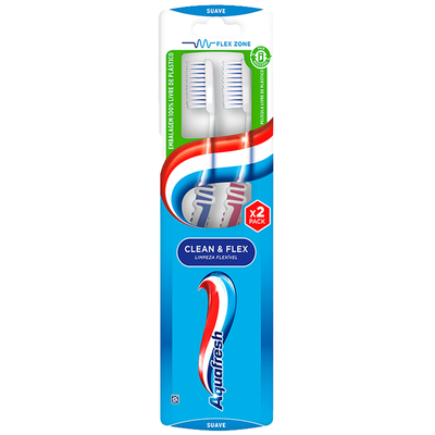 Pack Escovas Clean & Flex Suave