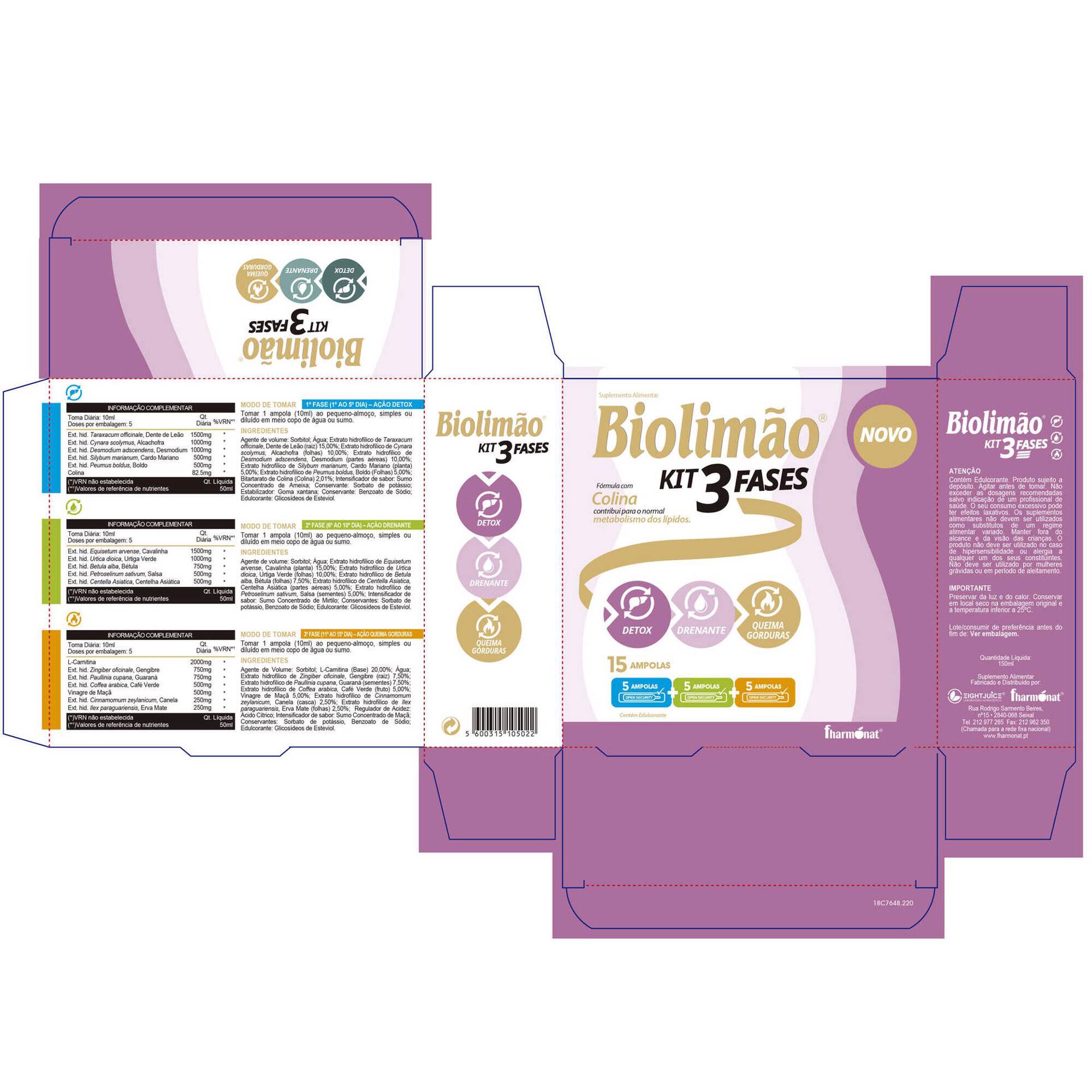 Kit 3 Fases Metabolismo Lípidos