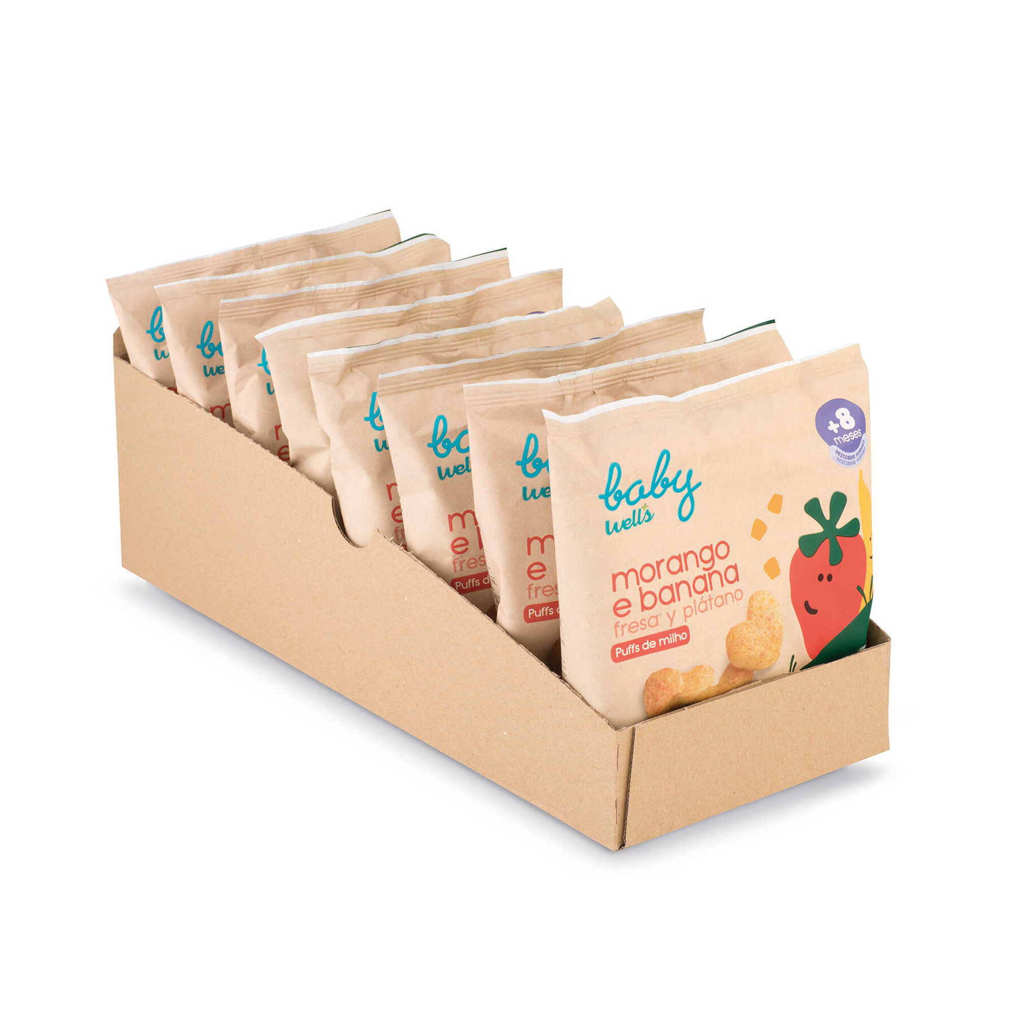 Pack Poupança Puffs de Morango e Banana Bio