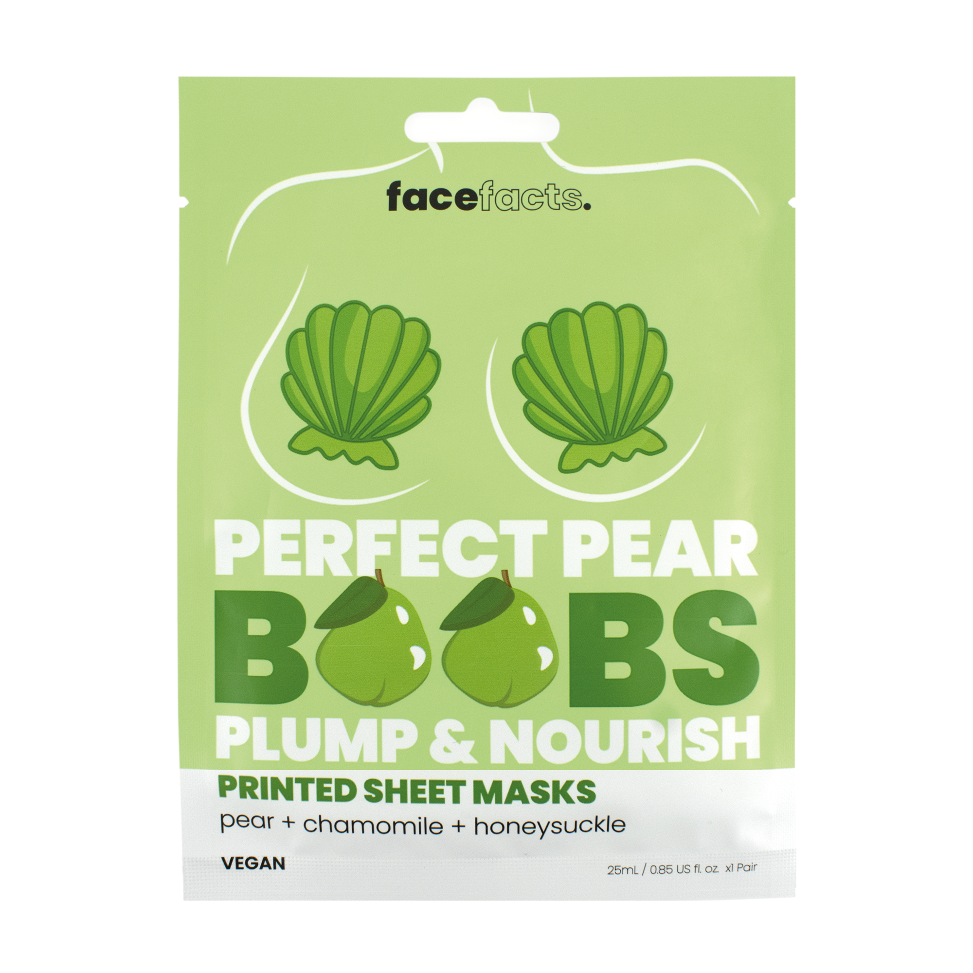 Máscara de Tecido Boobies Perfect Pear Face Facts