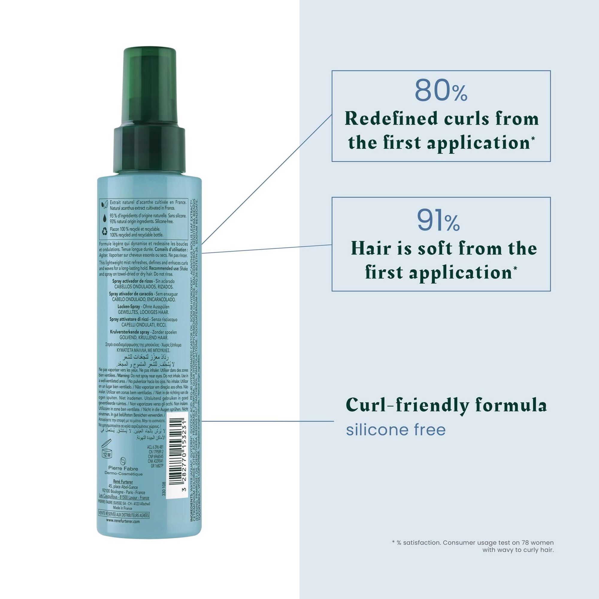 Sublime Curl Activating Spray Wavy Curly Hair