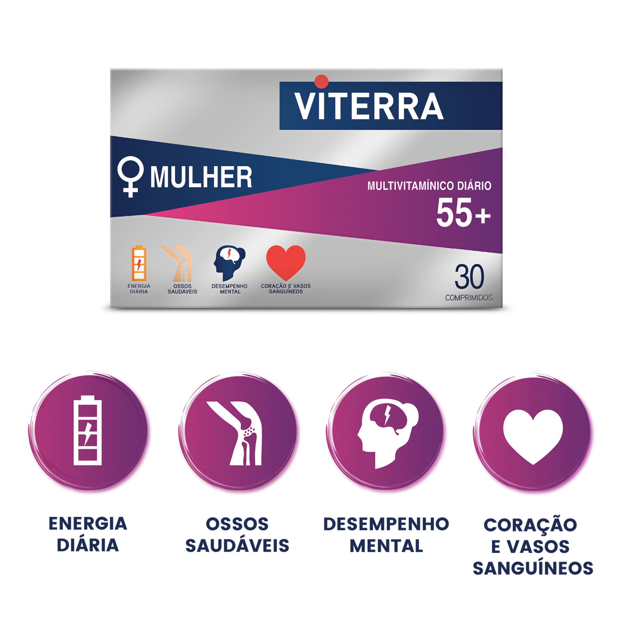 Multivitamínico Diário Platinum 55+ Mulher