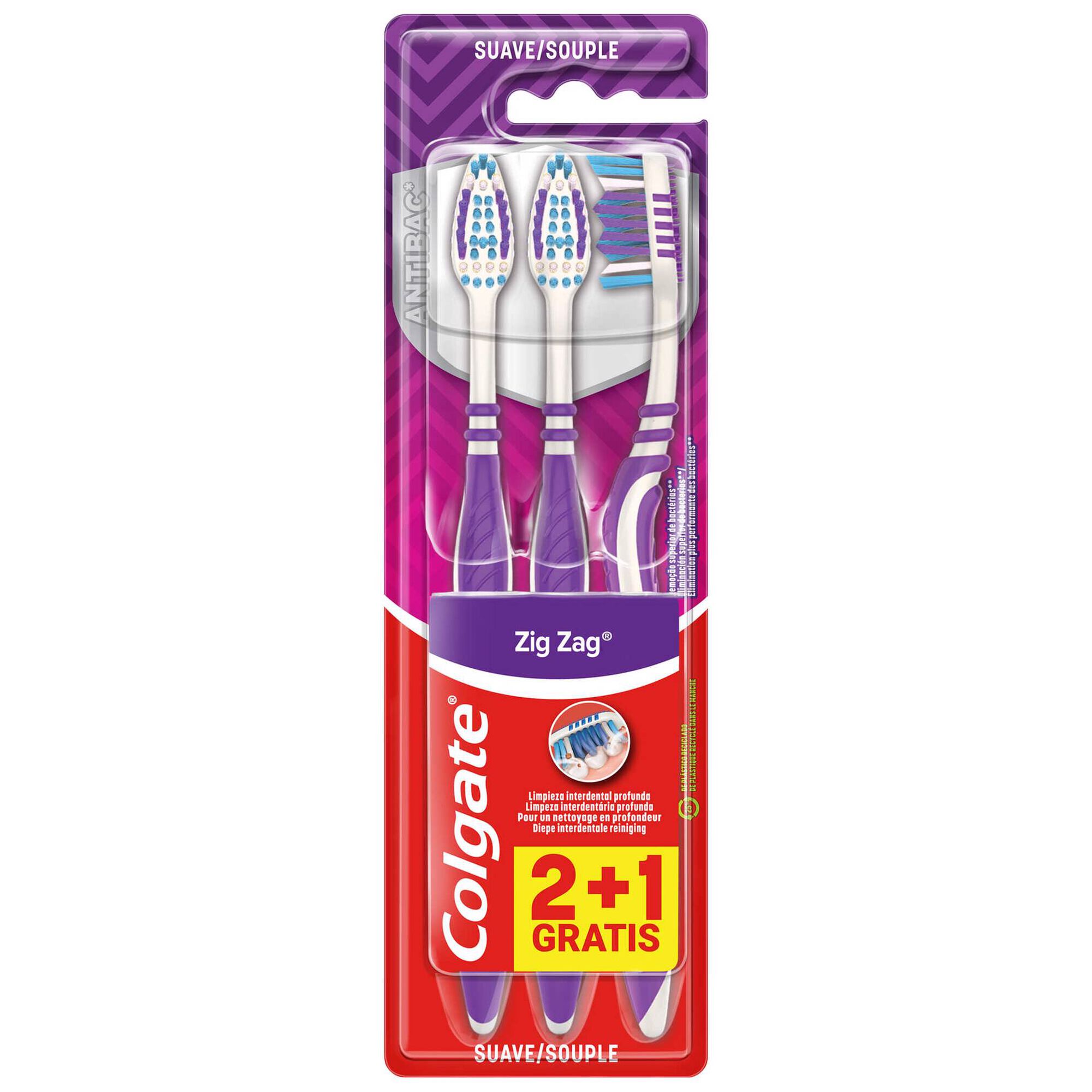 Pack Escovas de Dentes ZigZag Suave