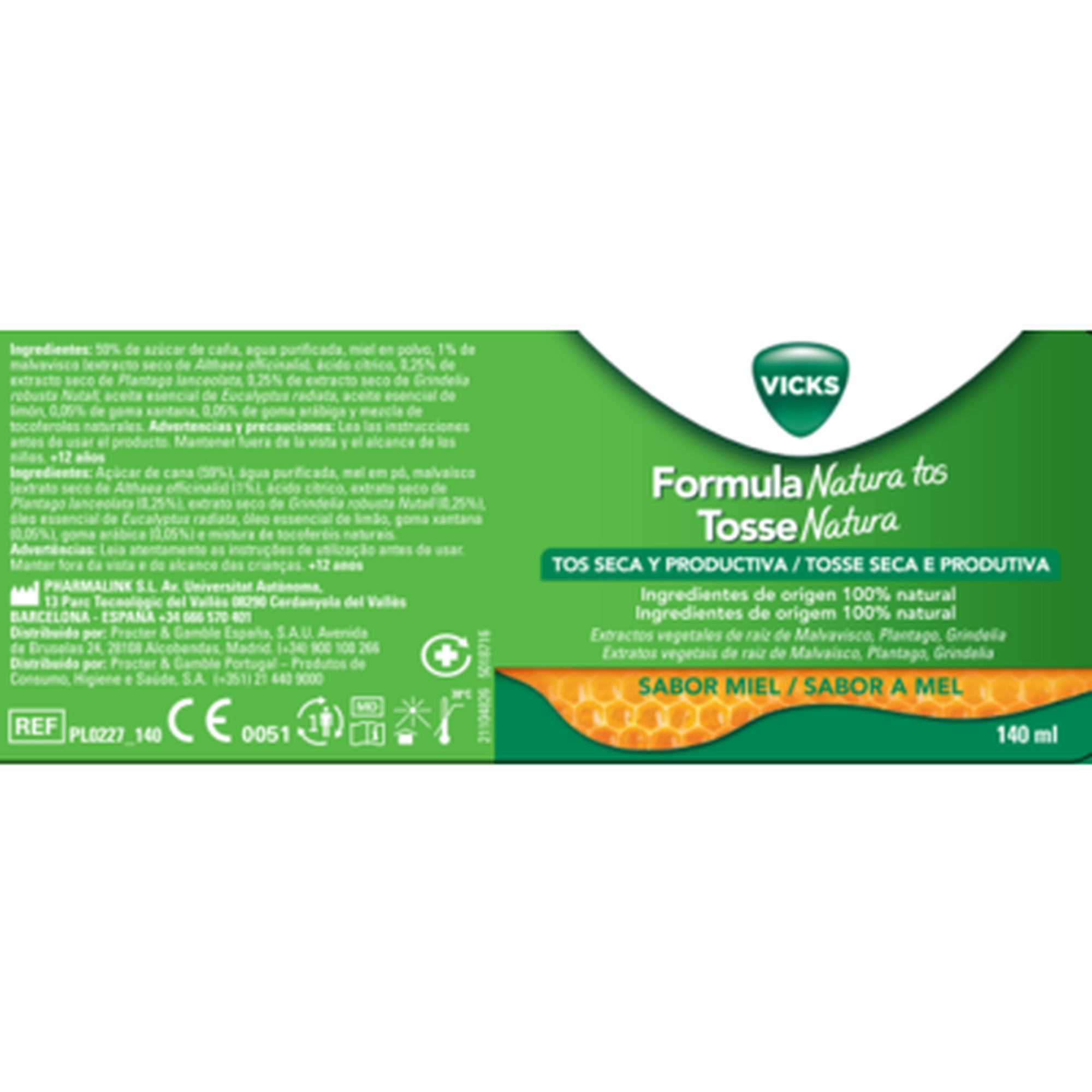 Tosse Natura Sabor a Mel