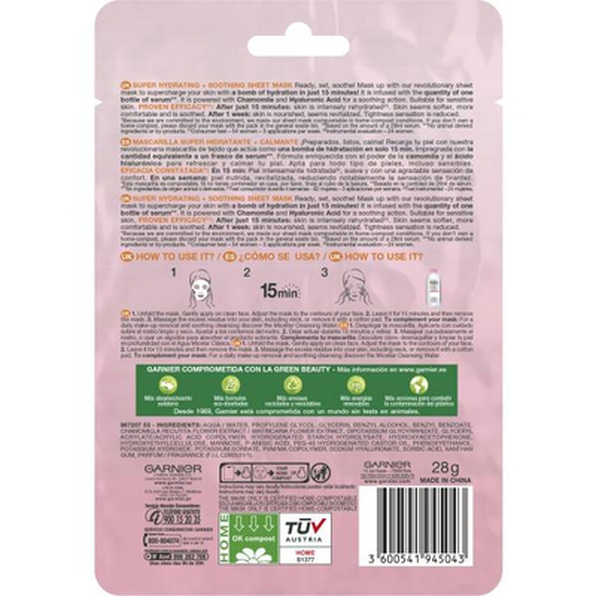 SkinActive Hydra Bomb Maschera in Tessuto