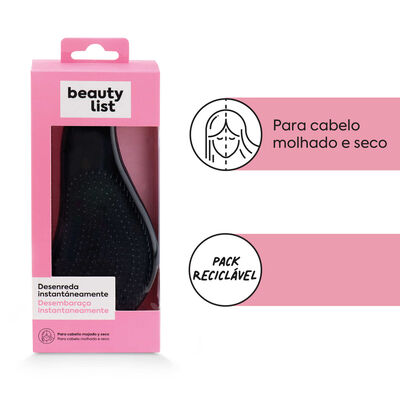 Escova de Cabelo Desembaraçadora Preta