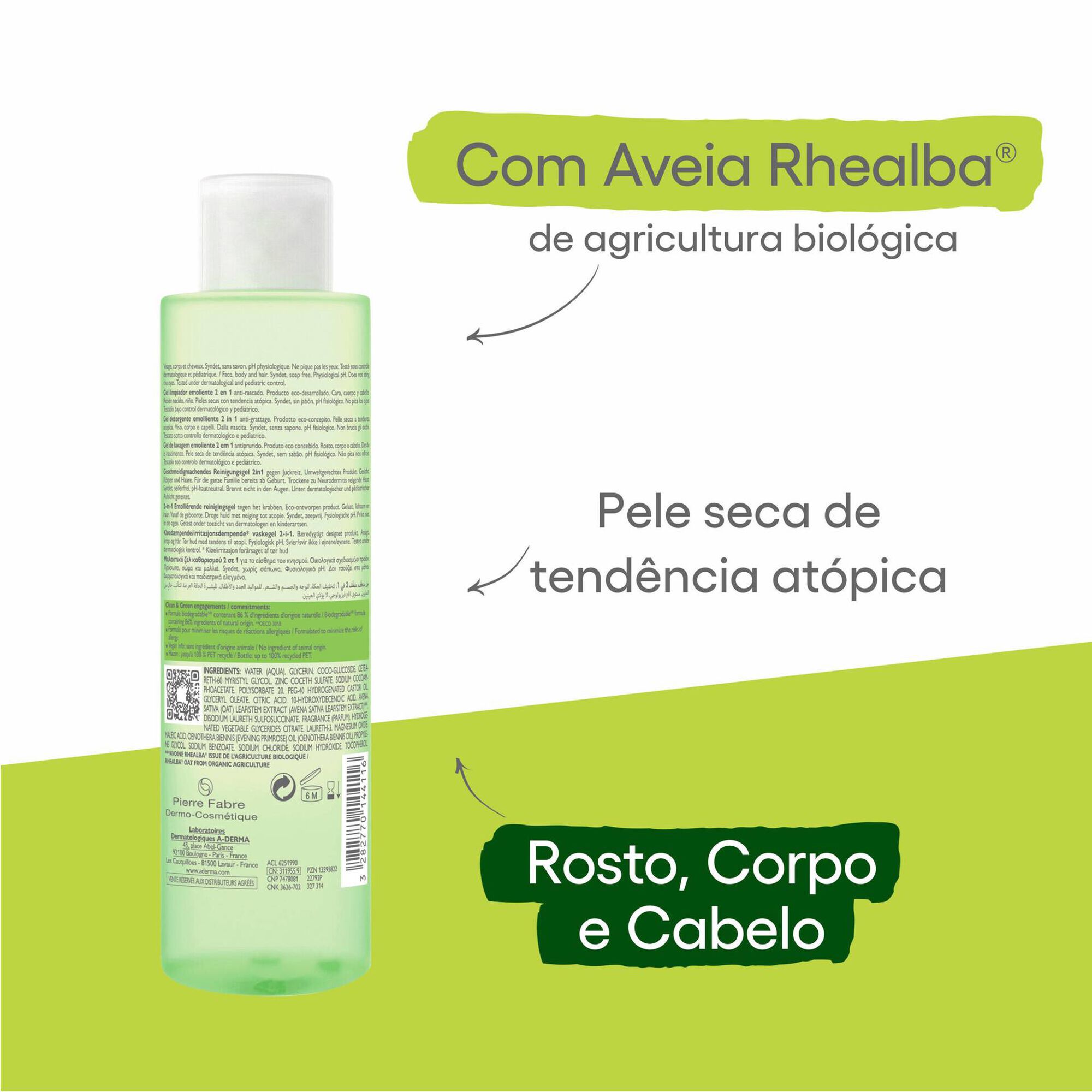 Exomega Control 2in1 Emollient Cleansing Gel