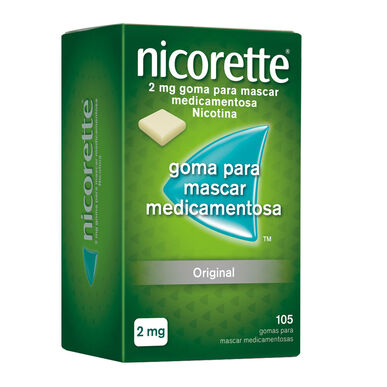Nicorette 2 mg 105 Gomas de Mascar Nicotina Wells Image 1